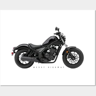 Honda Rebel 300 20 black, sn Posters and Art